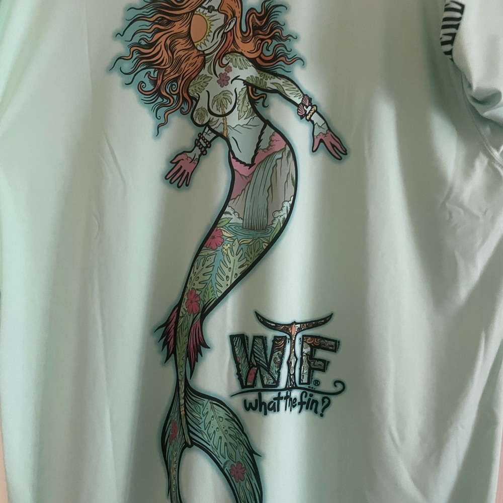 Light Green Mermaid Long Sleeve Tee - Picture 5 of 6